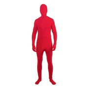 Adult Red Invisible Man Full Body Suit (Standard Size)