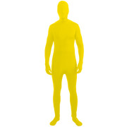 Adult Yellow Invisible Man Full Body Suit Standard Size