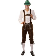 Adult Brown Lederhosen Oktoberfest Costume Mens Large