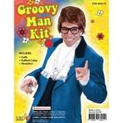 Adult Groovy Man of Mystery Costume Accessory Kit