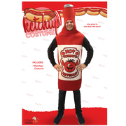 Adult Ketchup Tomato Sauce Bottle Costume (One Size)