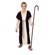 Child Biblical Shepherd Christmas Nativity Costume (Large)