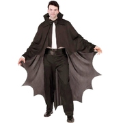 Adult Black Vampire Bat Halloween Cape
