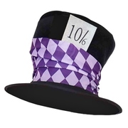 Soft Plush Mad Hatter Top Hat
