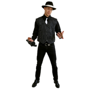 Adult 1920's Pinstripe Gangster Vest - Men's Large 100% Polyester Costume