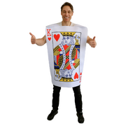 Adult King of Hearts Tunic Costume - Playing Card One Size
