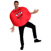 Adult Red Coloured Chocolate Button Character Costume Unisex One Size Fits Most