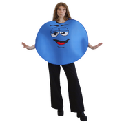 Adult Blue Coloured Chocolate Button Character Costume Unisex One Size Fits Most