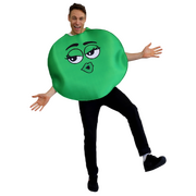 Adult Green Coloured Chocolate Button Character Costume Unisex One Size Fits Most