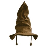 Brown Plush Talking Wizard Witch Hat | Book & Movie Character Costume Accessory