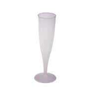 Clear Plastic Champagne Flutes 135ml (Pk 10)