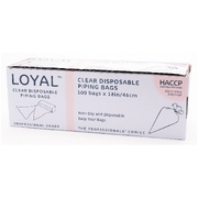 Loyal Clear Disposable Cake Piping Bags 18in 46cm (Pk 100)