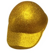 Gold Glitter Jockey Hat Cap (Pk 1)