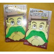 St Patrick's Day Green Moustache Pk 1 (1 MOUSTACHE ONLY)