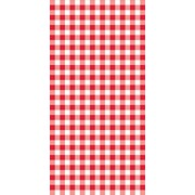 Red Gingham Paper Tablecover | FSC Paper Party Tablecloth 137cm x 274cm