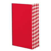 Red Gingham Paper Party Loot Bags Pk 8