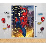 Spider-Man Giant Poster Backdrop & Photo Props Kit
