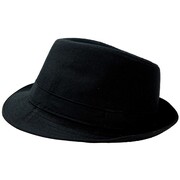 Black Fedora Hat Adult Size