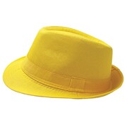 Yellow Fedora Hat Adult Size