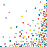 Confetti Print Paper Lunch Napkins 2 Ply Pk 20