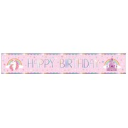Happy Birthday Unicorn Foiled Paper Banner
