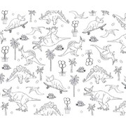 Dinosaurs Colour In Paper Table Runner 180cm