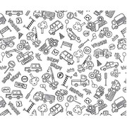 Construction Colour In Paper Table Runner 180cm