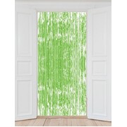 Neon Green Tinsel Curtain Backdrop Decoration 1m x 2m