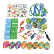 Dinosaurs Party Favours Mega Value Pack 48 Pieces | Dinosaur Party Bag Fillers & Pinata Toys