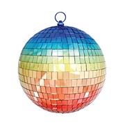 Rainbow Disco Mirror Ball 20cm