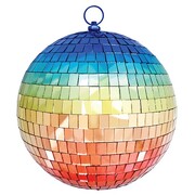 Rainbow Disco Mirror Ball 30cm