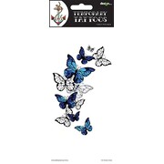 Adult Blue Butterflies Temporary Tattoo 1 Sheet