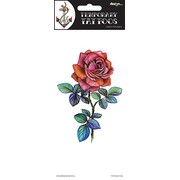 Adult Pink & Red Rose Temporary Tattoo 1 Sheet