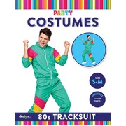 Adult 1980s Shell Suit Costume | Men's Retro Tracksuit Size S/M