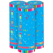 Mini Confetti Twist Poppers 11cm (Pk 3)