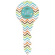 18th Birthday Chevron Keepsake Key (35cm) Pk 1