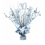 Silver 30 Centrepiece Weight & Pick with Stars Pk 1