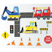 Construction Party Assorted Cutout Decorations Pk 20