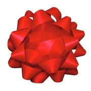 Metallic Red Large Star Gift Bow (Pk 1)