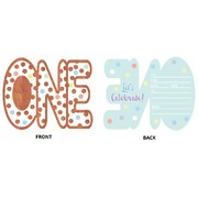 1st Birthday Invitations Pk 8