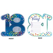 18th Birthday Invitations Pk 8