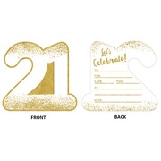 21st Birthday Invitations Pk 8