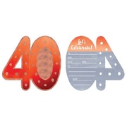 40th Birthday Invitations & Envelopes (Pk 8)