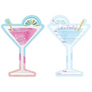 Pink Gold Cocktail Party Invitations & Envelopes (Pk 8)