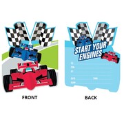 Race Car Invitations Pk 8