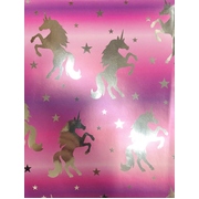  Unicorn Gift Wrap 700mm x 495mm (Pk 1)