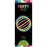 Multi-Colour Glow Stick Ball 16cm (Pk 1)