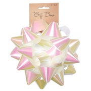 Iridescent White Medium Star Gift Bow (Pk 1)