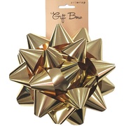 Metallic Gold Medium Star Gift Bow (Pk 1) 
