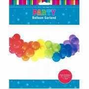 Rainbow Balloon Garland Kit (40 Balloons & Tape) Pk 1